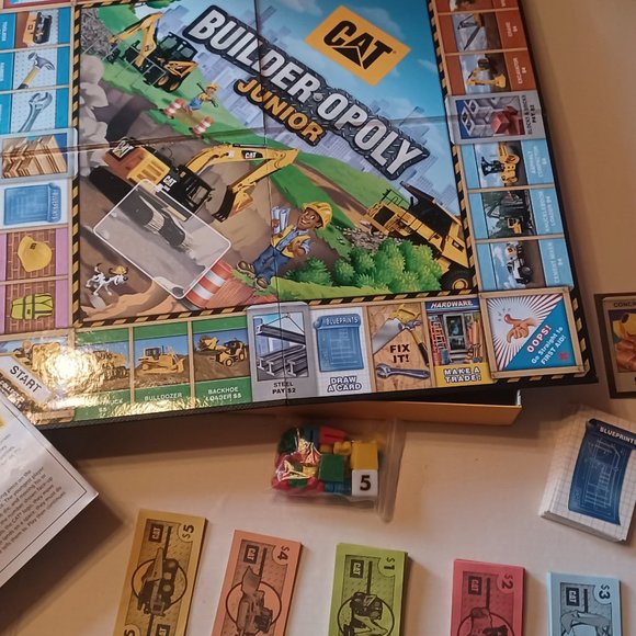 2018 CAT Builder-opoly Junior Board Game ; Caterpillar Inc. Licensed Merchandise - Picture 5 of 10